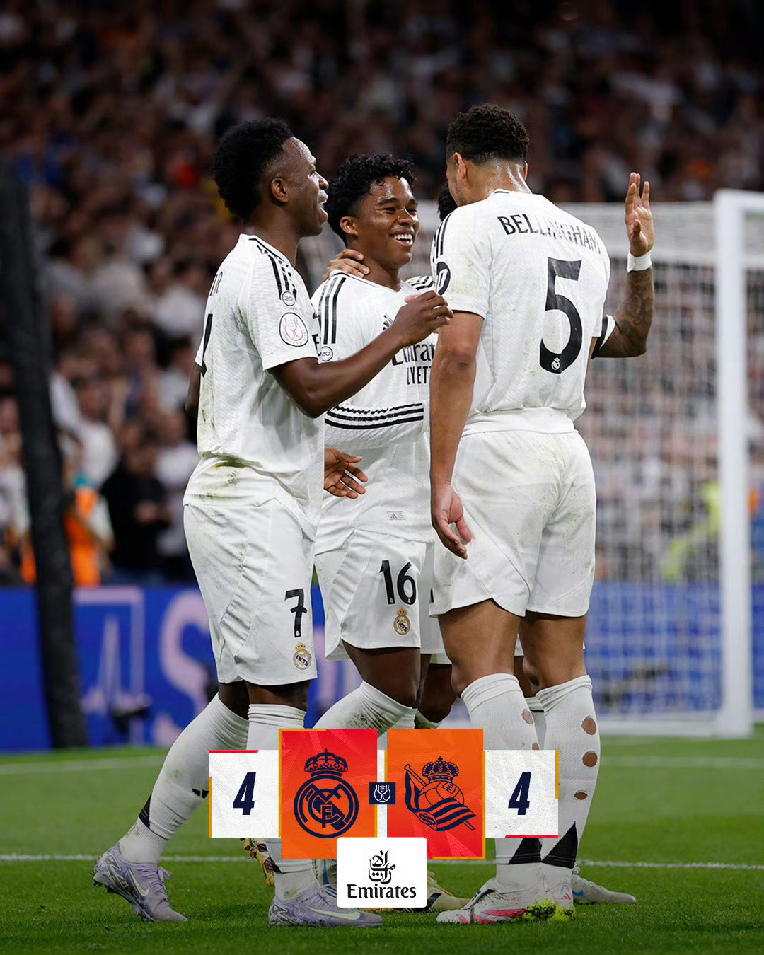 皇马凭借进球优势，晋级欧冠决赛